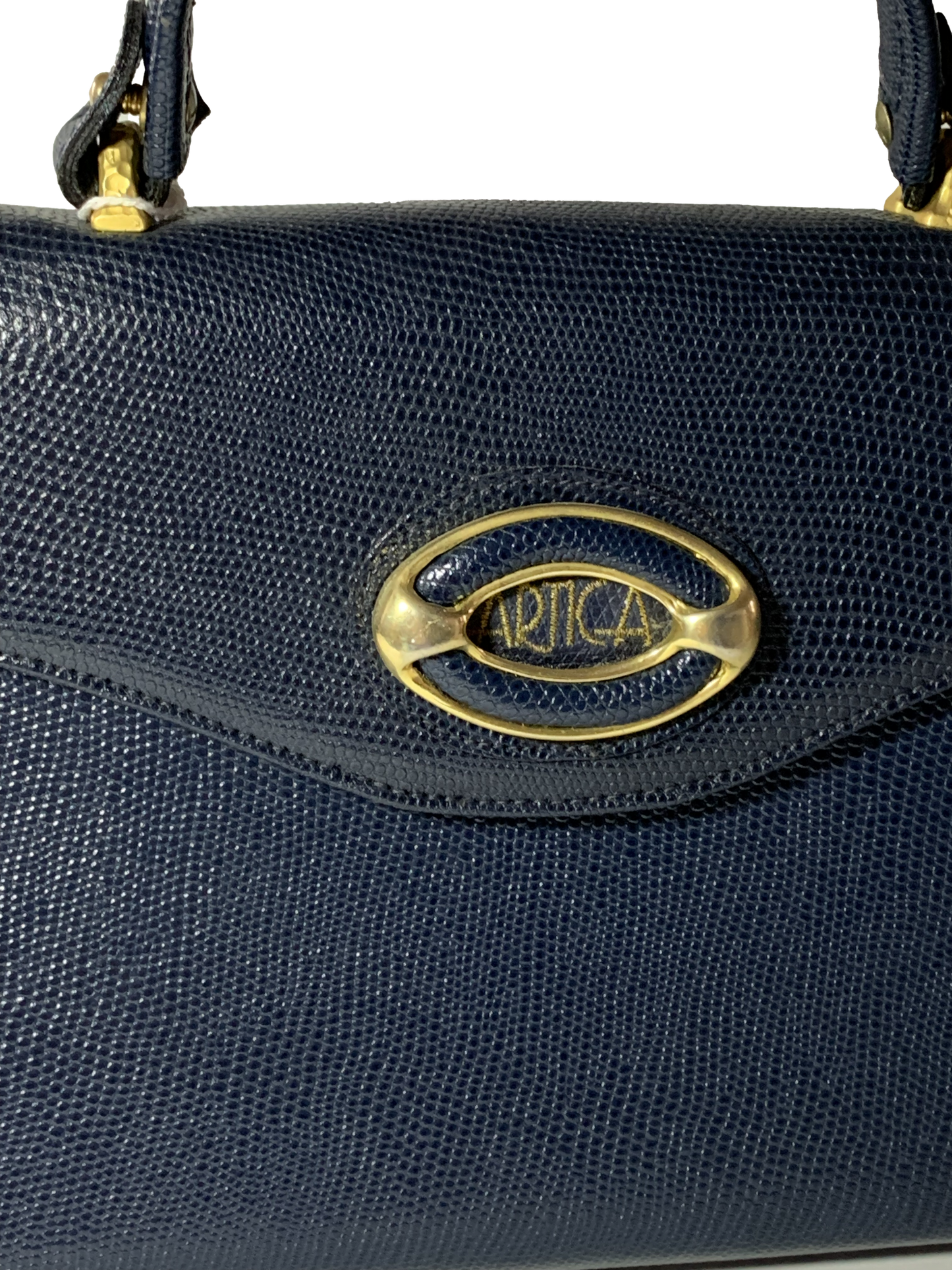 Borsa in pelle blu - NONèdabuttare