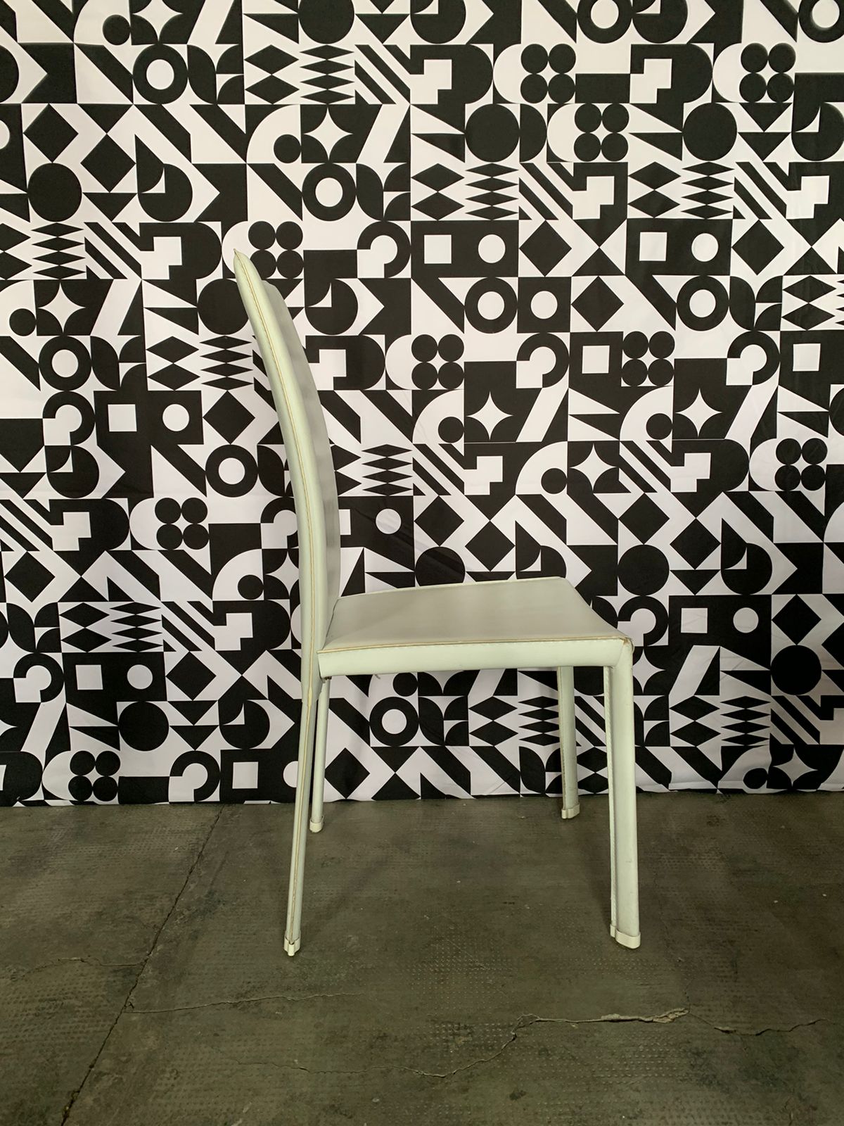 Sedie bianche in pelle