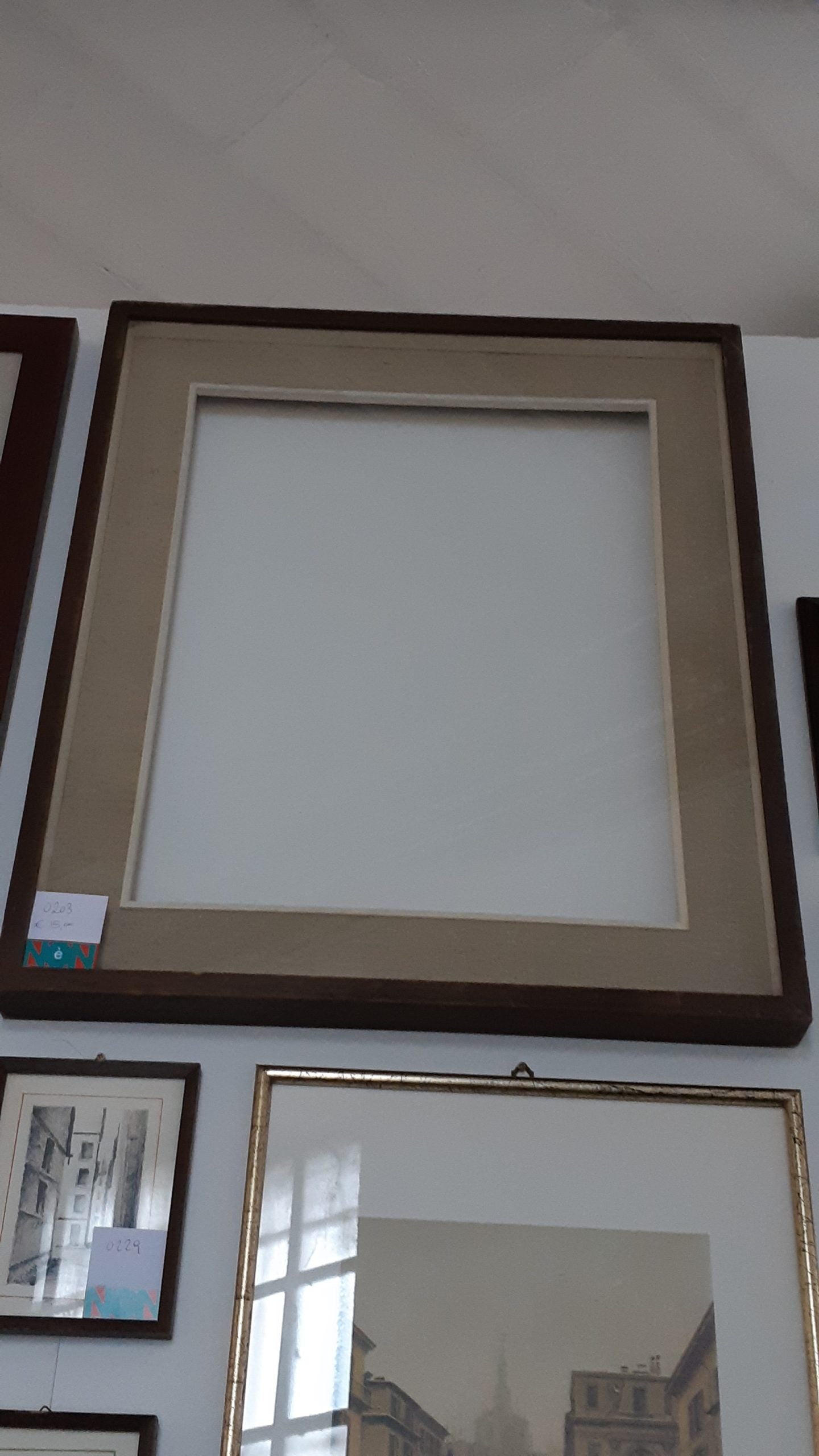 Cornice con passepartout in tela - NONèdabuttare