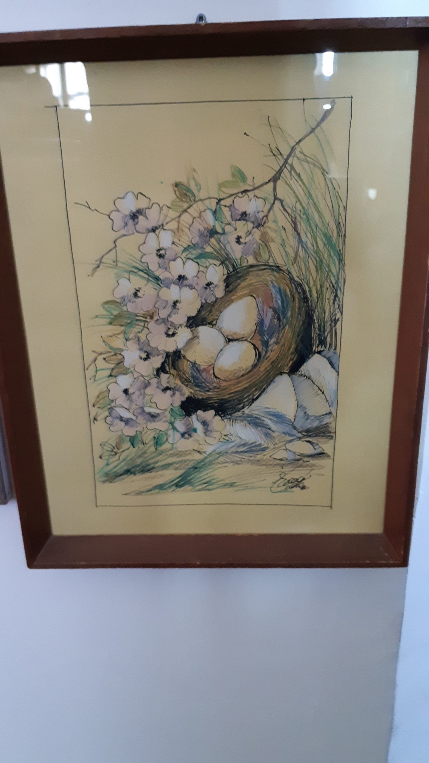 Disegno a pastelli e china - NONèdabuttare