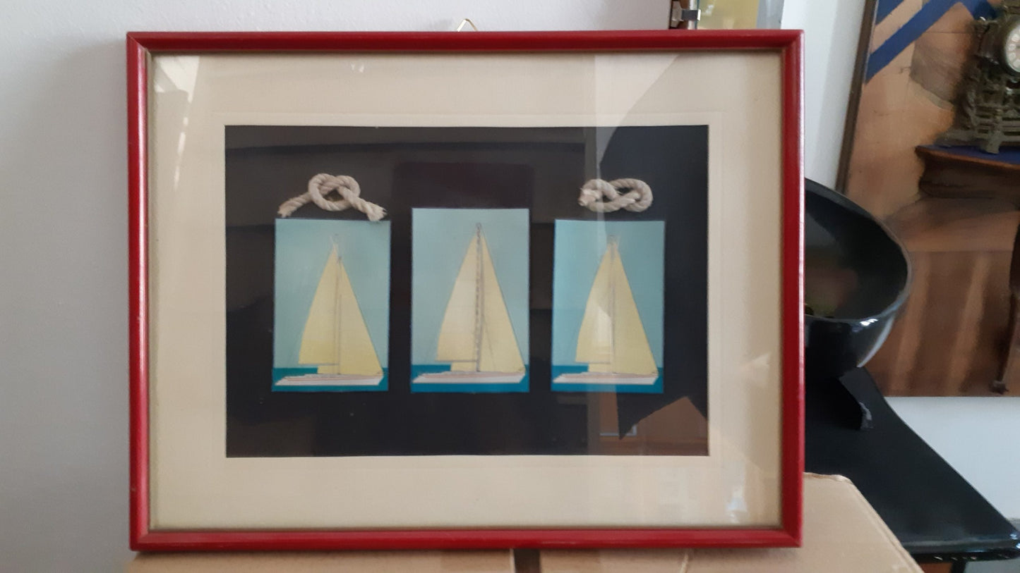 Quadro con barche e nodi - NONèdabuttare