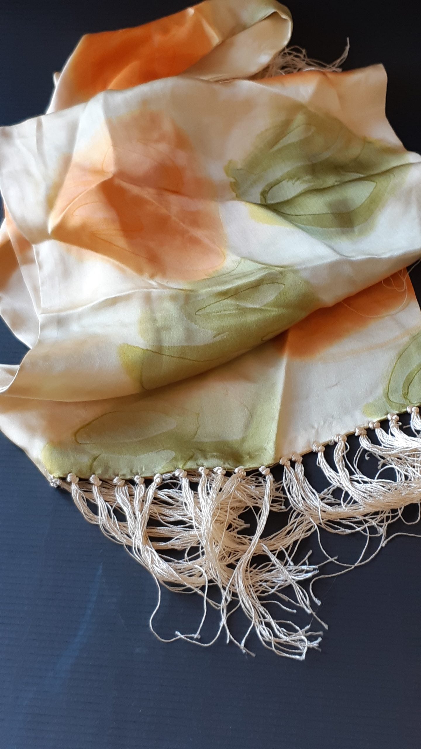 Sciarpa arancio e verde - NONèdabuttare