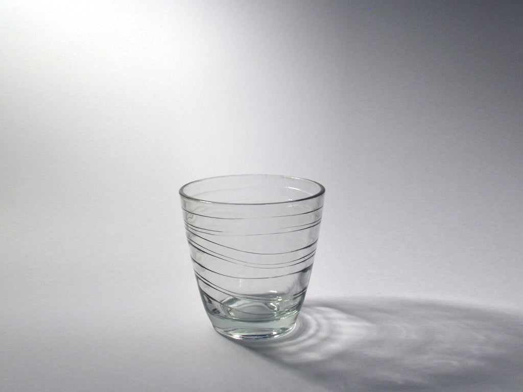 Bicchiere rigato - NONèdabuttare