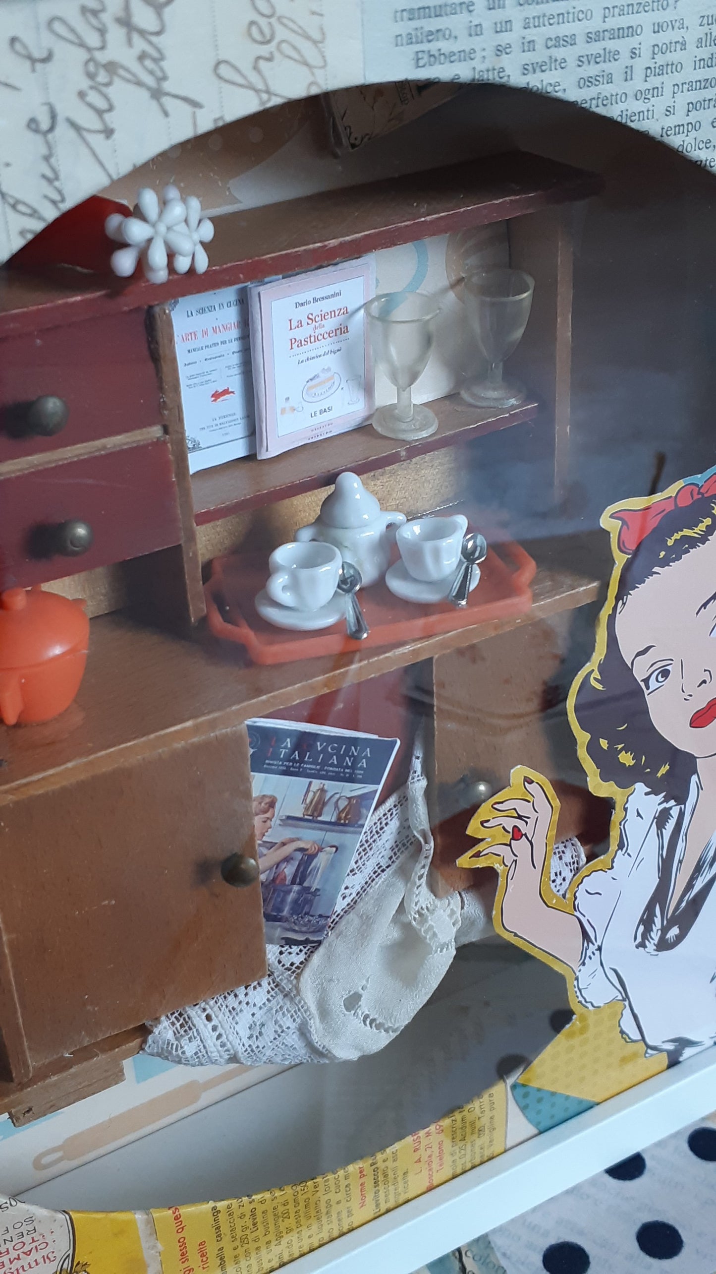 Shadow box "Mamma in cucina" - NONèdabuttare