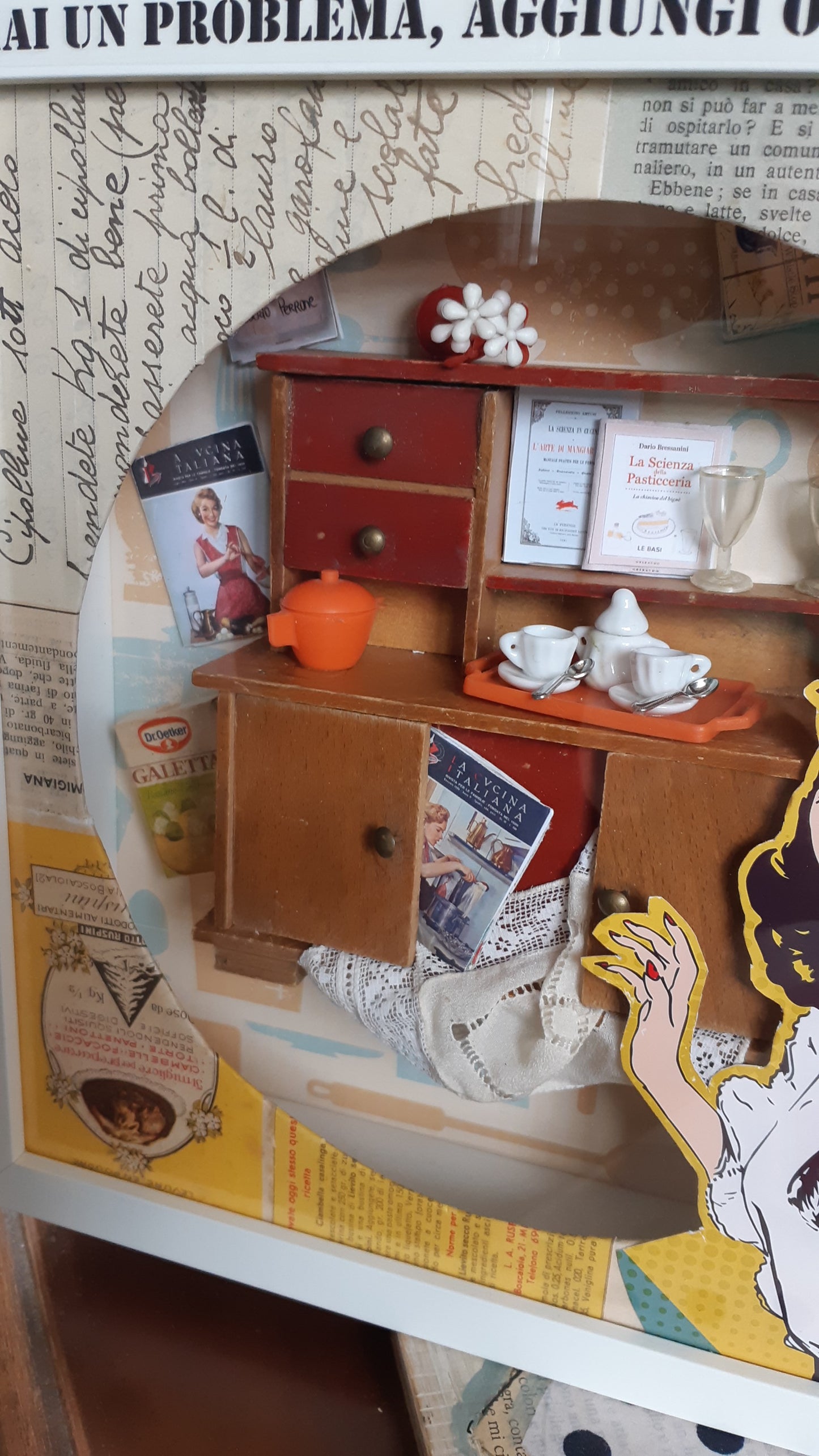 Shadow box "Mamma in cucina" - NONèdabuttare