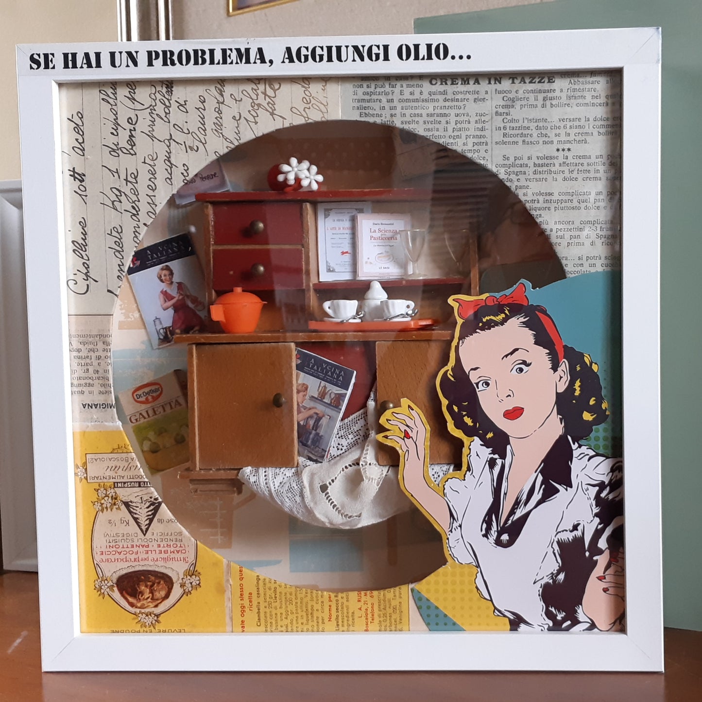 Shadow box "Mamma in cucina" - NONèdabuttare