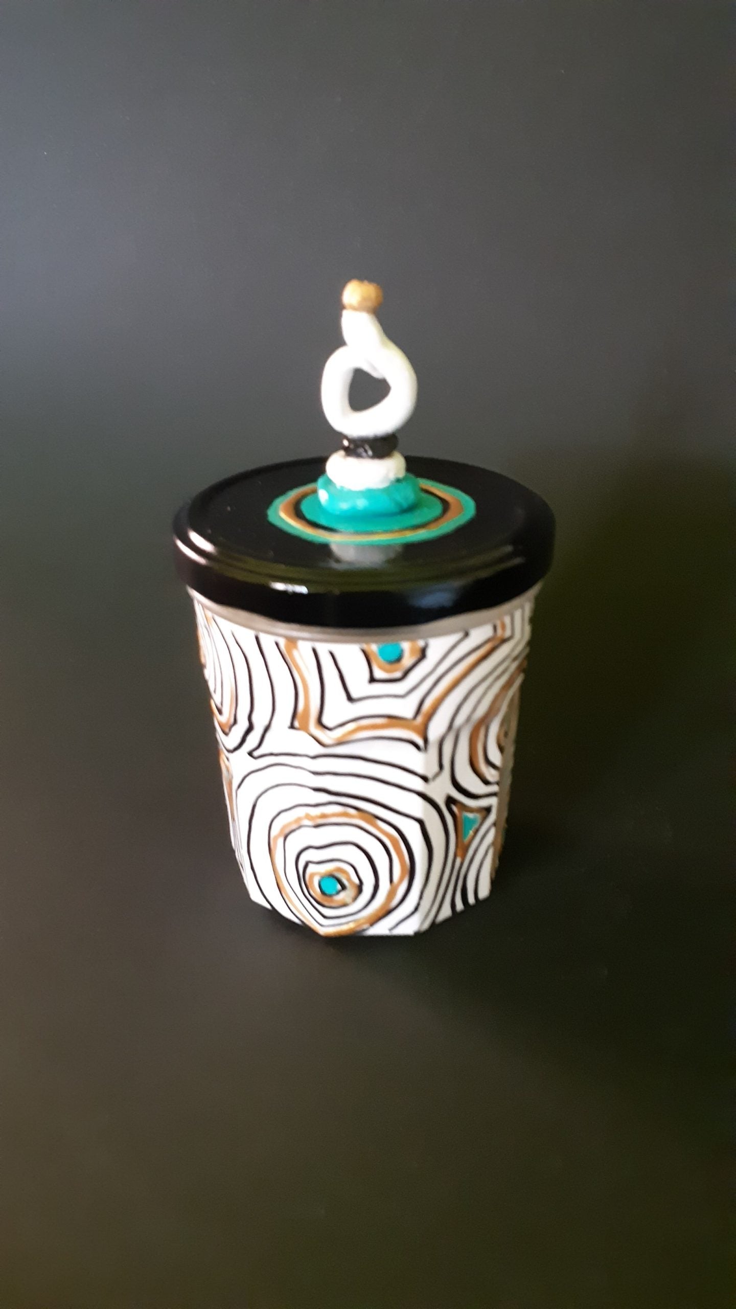 Vaso turchese oro - NONèdabuttare