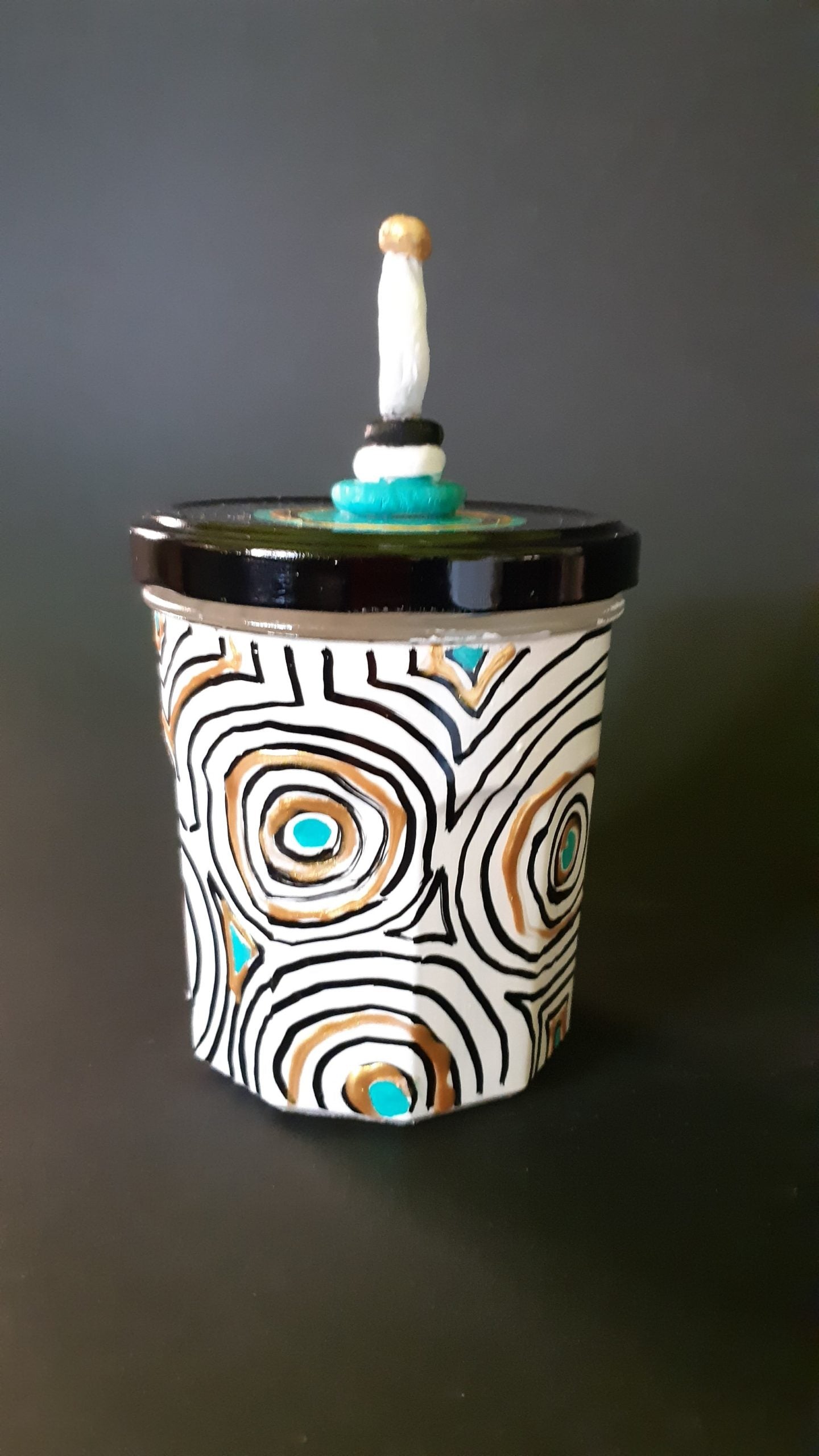 Vaso turchese oro - NONèdabuttare