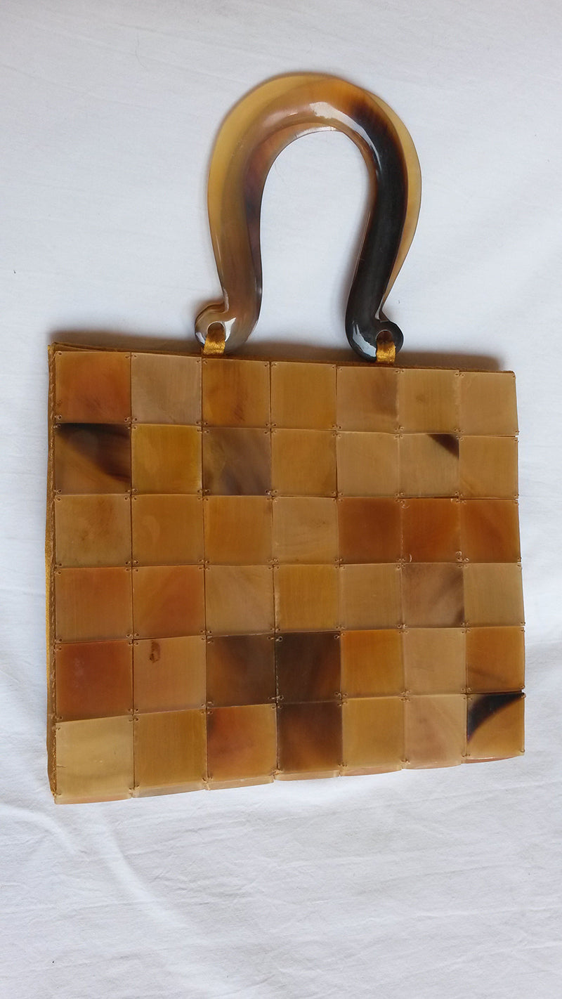 Borsa a placche in corno - NONèdabuttare