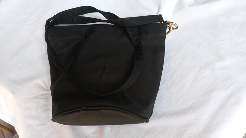 Borsa ovale in tessuto nero - NONèdabuttare