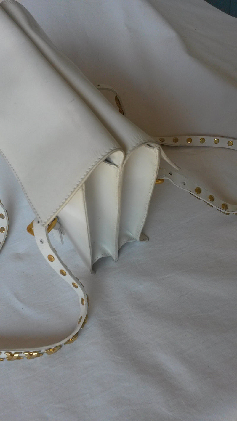 Borsa in pelle bianca - NONèdabuttare