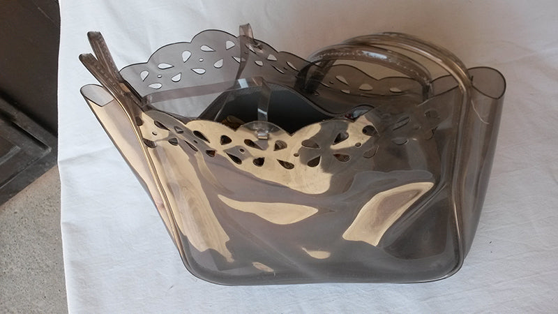 Borsa in plastica trasparente grigia - NONèdabuttare