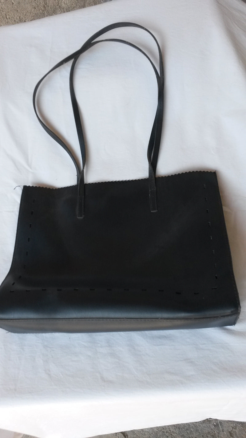 Borsa in pelle blu - NONèdabuttare