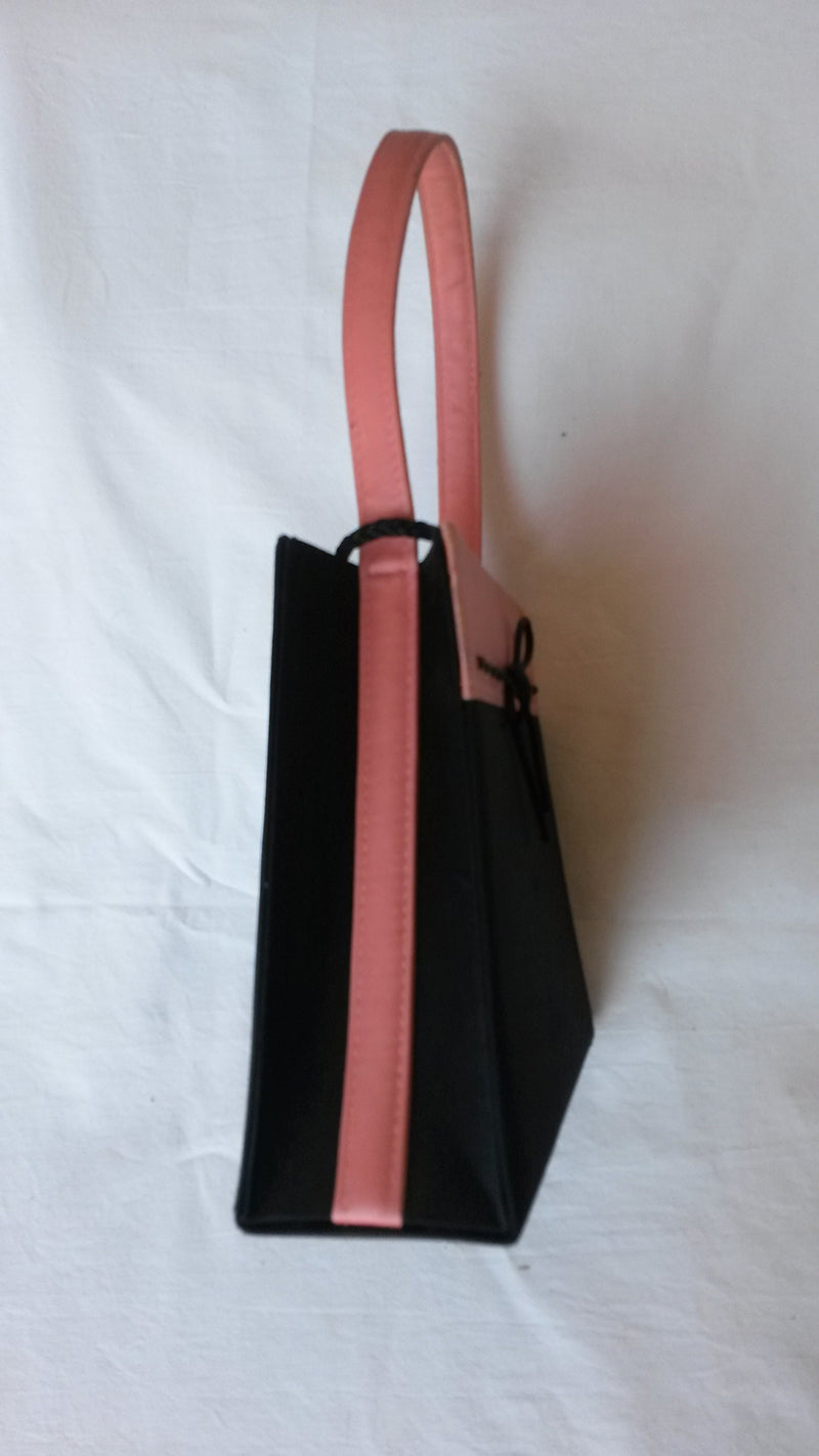 Borsetta da sera nera e rosa - NONèdabuttare