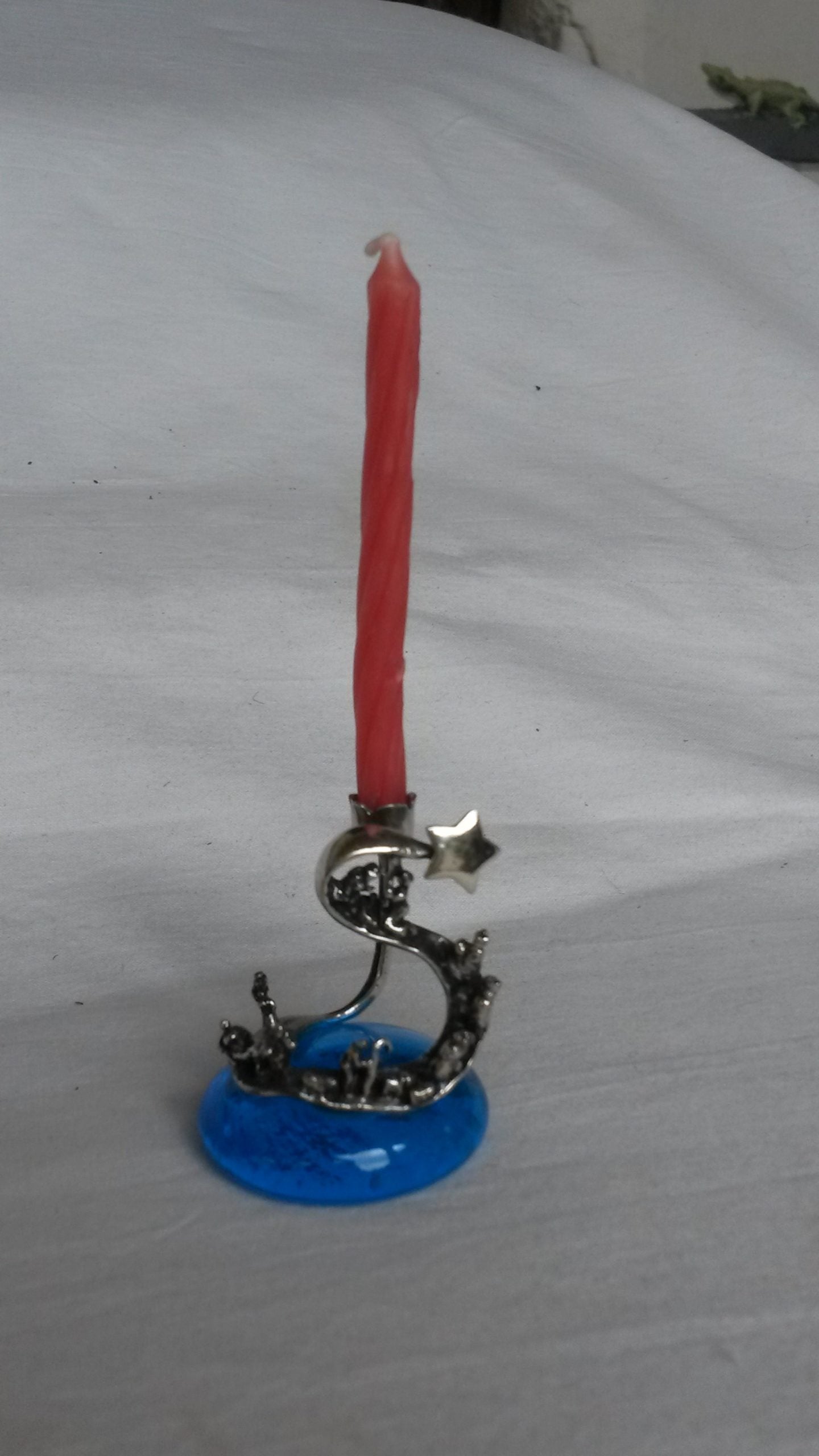 Presepe con base tonda in vetro murano - NONèdabuttare