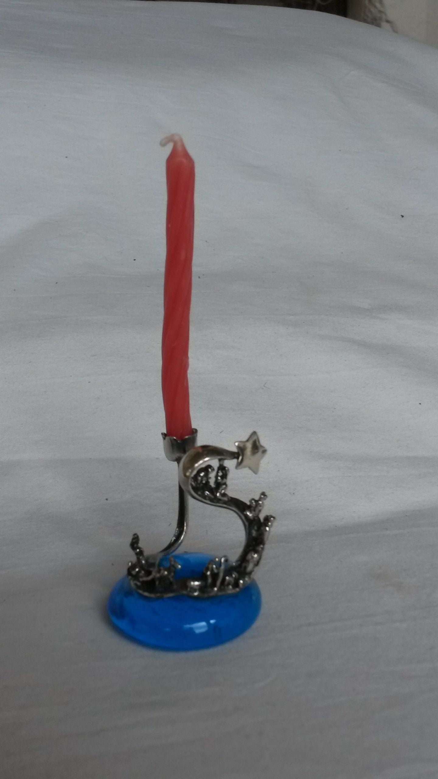 Presepe con base tonda in vetro murano - NONèdabuttare