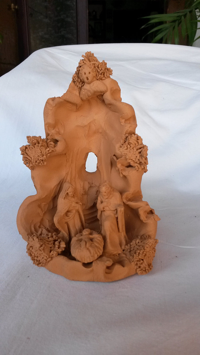 Presepino in terracotta di Grottaglie - NONèdabuttare