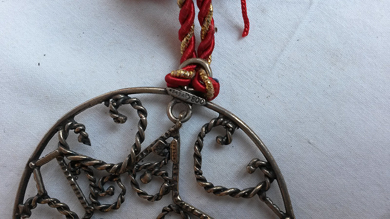 Set di 3 decorazioni in argento da appendere - NONèdabuttare