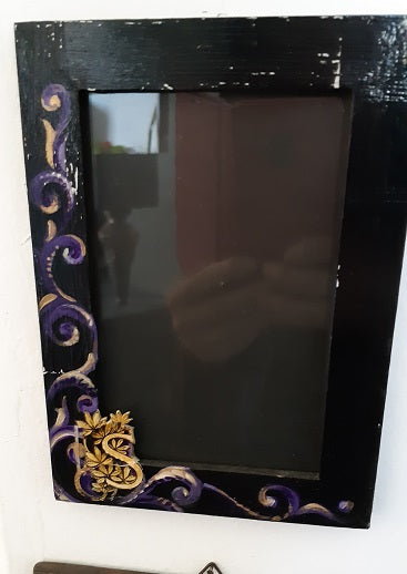 Piccola cornice nera decorata - NONèdabuttare