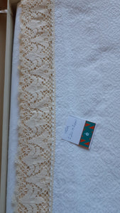 Copriletto in cotone "Piquet" bianco - NONèdabuttare
