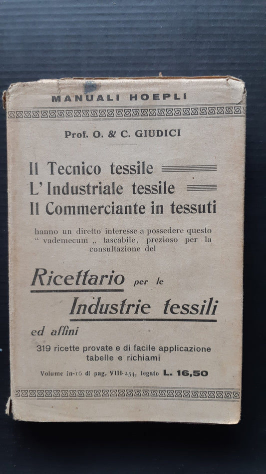 Ricettario per le industrie tessili - NONèdabuttare