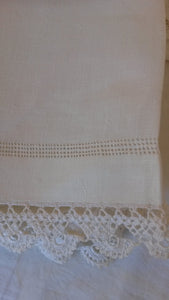 Asciugamano in lino ecrù - NONèdabuttare