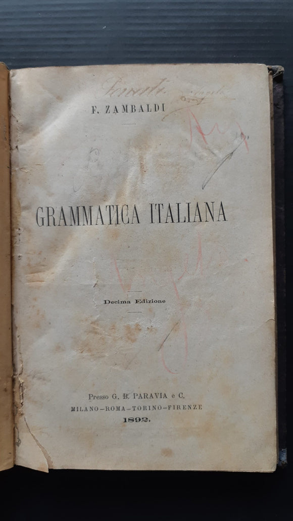 Grammatica italiana - NONèdabuttare