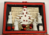 Scatola regalo decorata per Natale - Shadow Box - NONèdabuttare